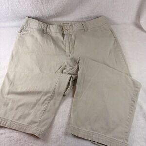 St. John's Bay Secretly Slender Khaki Capri Pants Size 16 Coastal grandmother